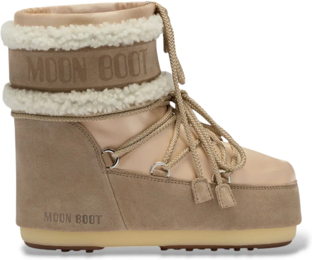 Moon Boot Icon Low Pearly Plus suède laarzen