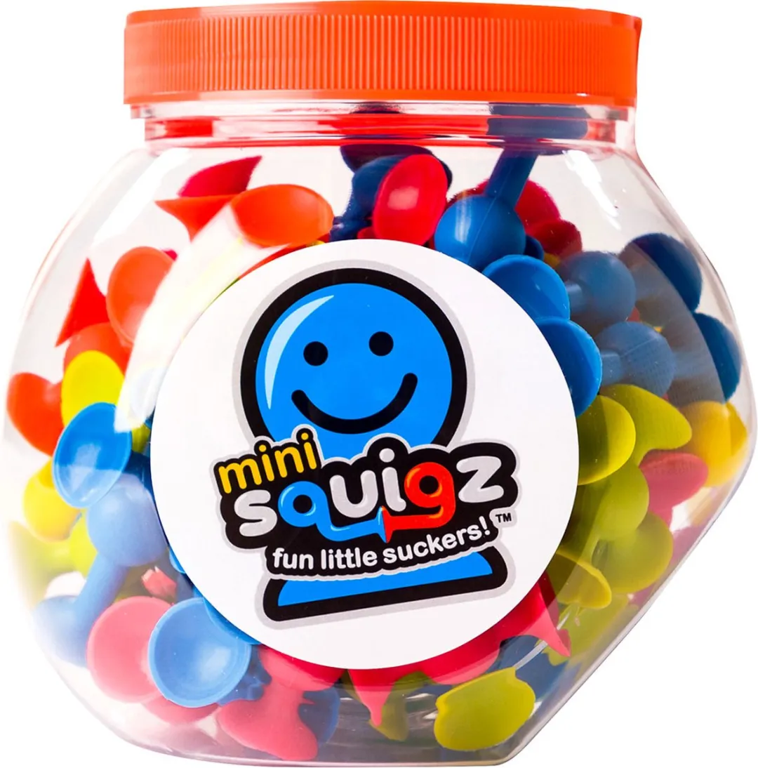 Fat Brain Toys Squigz Mini - 75-delige set van siliconen speelgoed