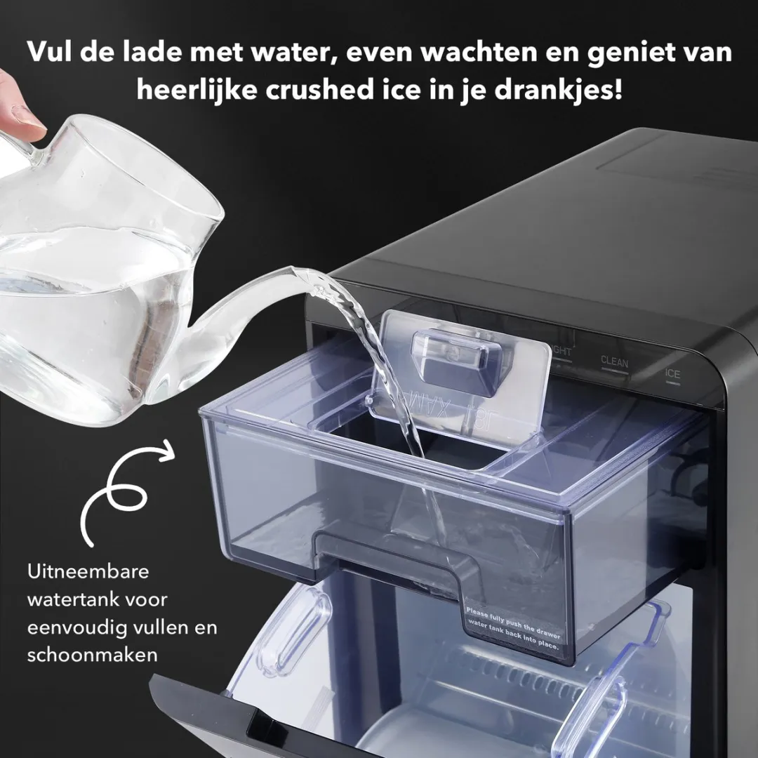 Bardi 50401 IJsblokjesmachine 1,8L - Zwart