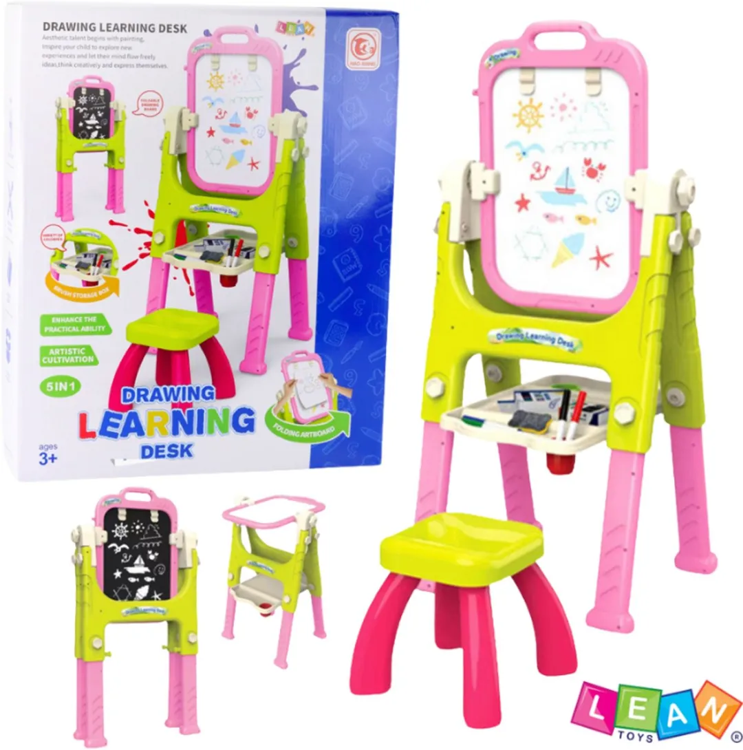 LeanToys 5-in-1 Teken- & Leerbureau