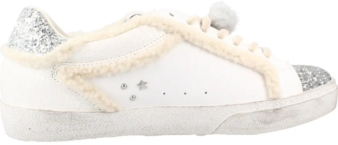 KARL LAGERFELD SKOOL IKONIC PEEP LINED LO Wit 37 EU