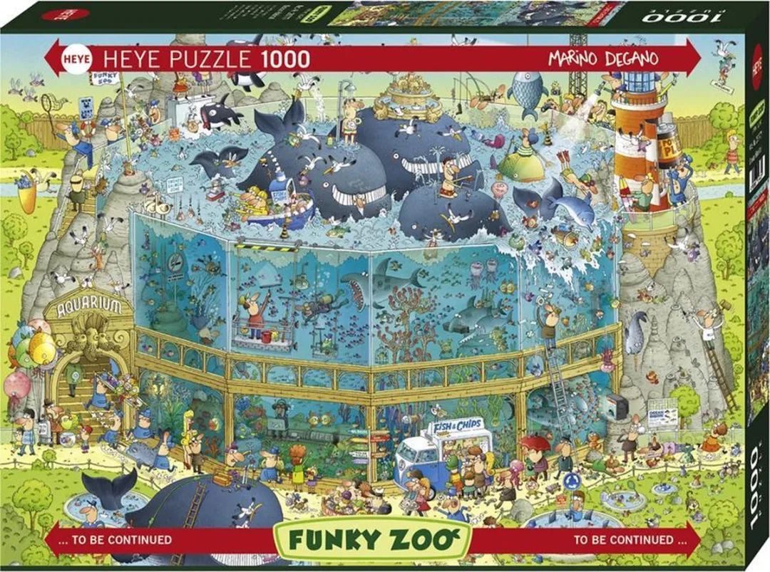 Heye Ocean Habitat Funky Zoo Puzzel 1000 Stuks - Multicolor