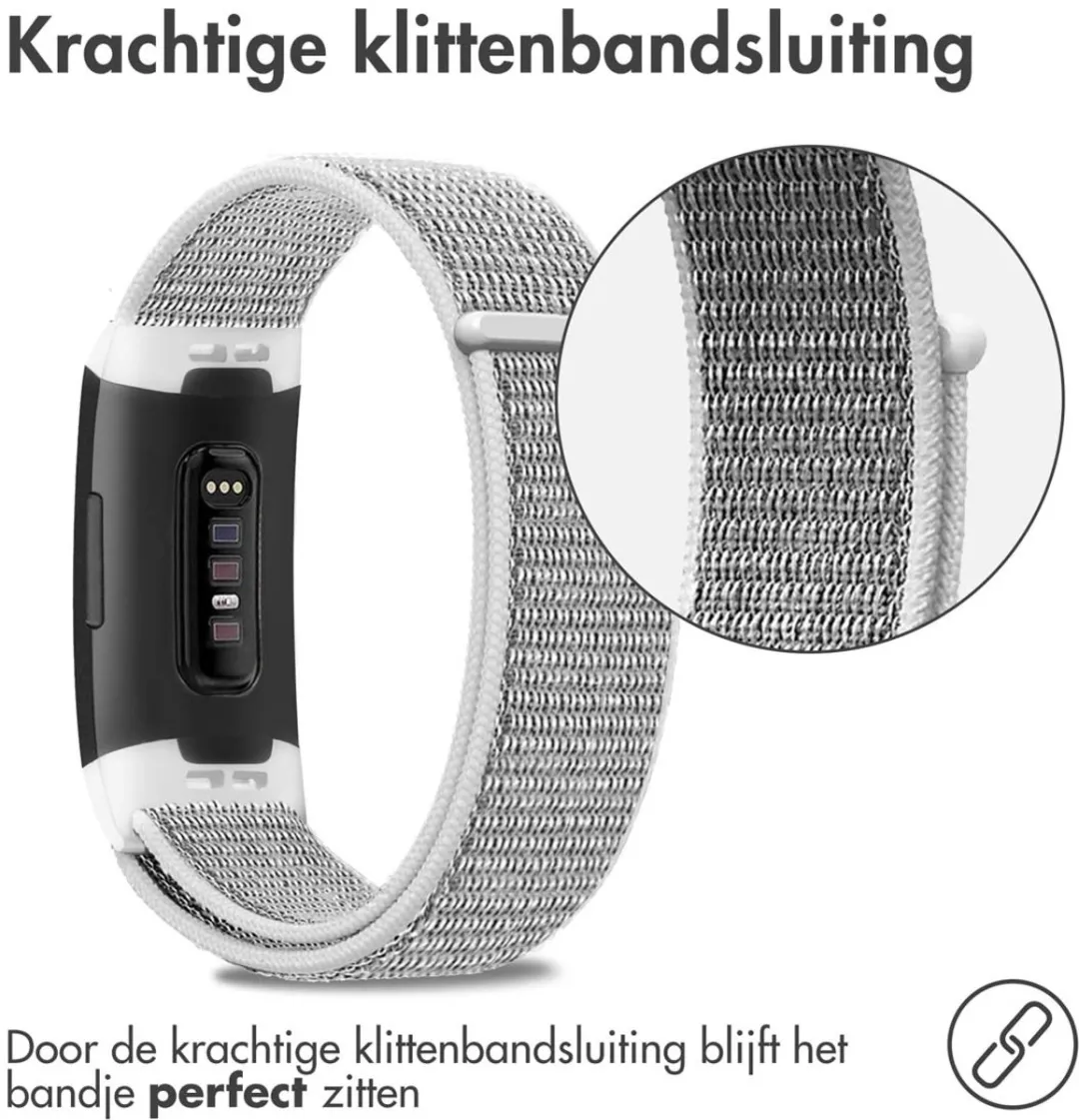 Imoshion Nylon Bandje Fitbit Charge 4 - Grijs