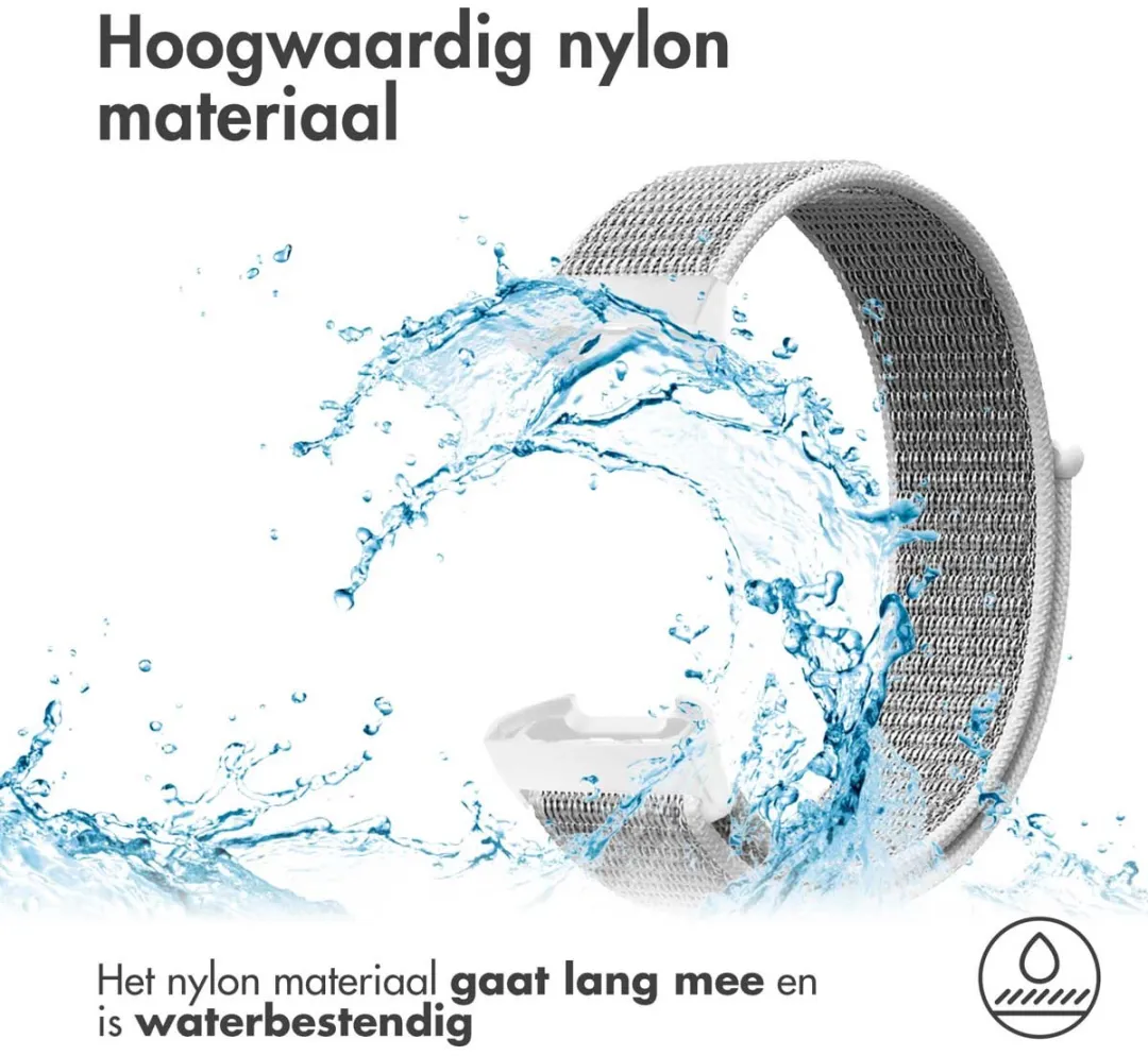 Imoshion Nylon Bandje Fitbit Charge 4 - Grijs