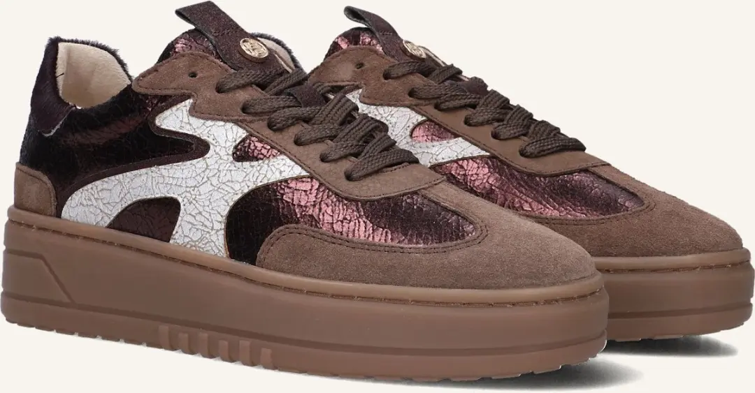 Haboob Aurelie Sneakers Dames - Bruin - afbeelding 2 van 6