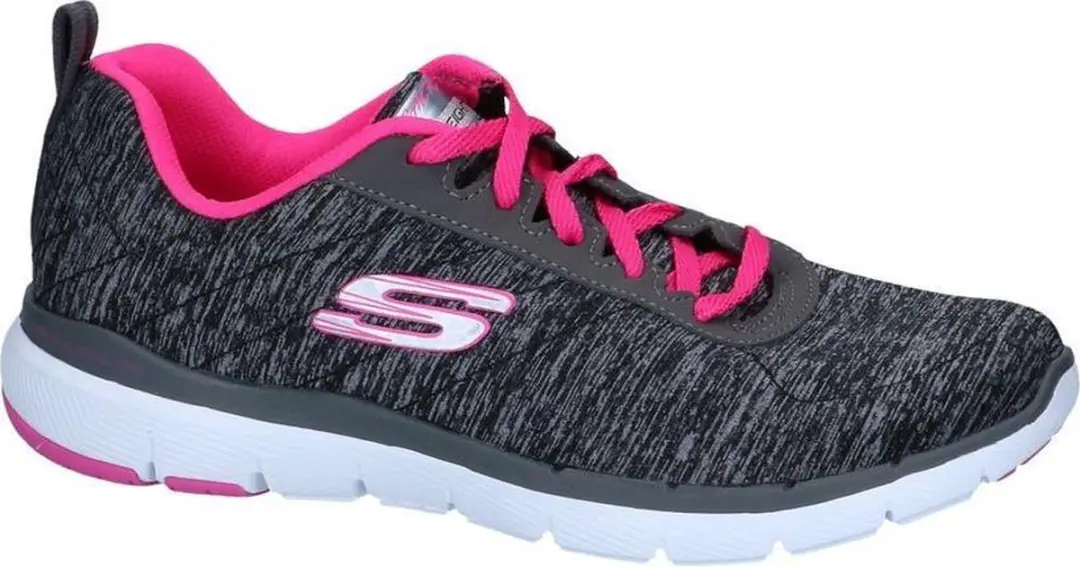 Donkergrijze Lage Sneakers Skechers Flex Appeal 3.0