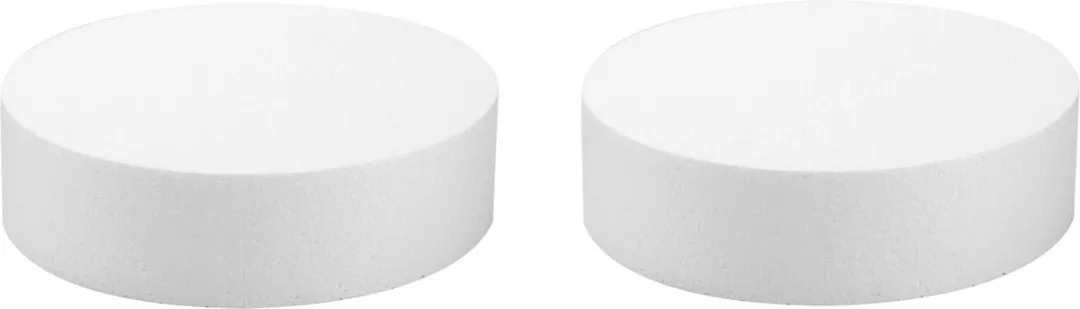 Glorex Hobby Piepschuim Figuren Rond 25x7cm - Wit