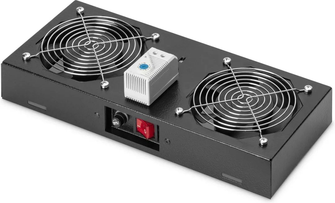 Digitus DN-19 FAN-2-WM-T-SW Rackventilator - Zwart - afbeelding 6 van 6