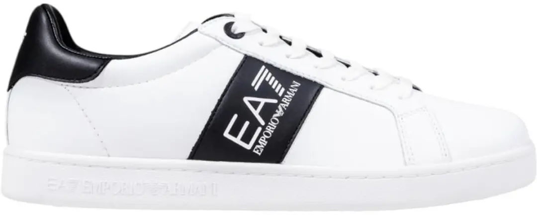 Slip-On Sporty Leather Sneakers with Lace Fastening