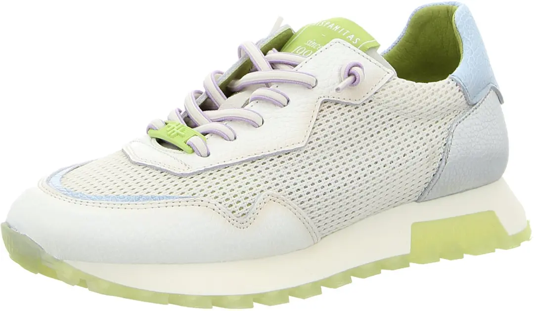 Hispanitas Leder-Mix dames sneakers wit maat 39