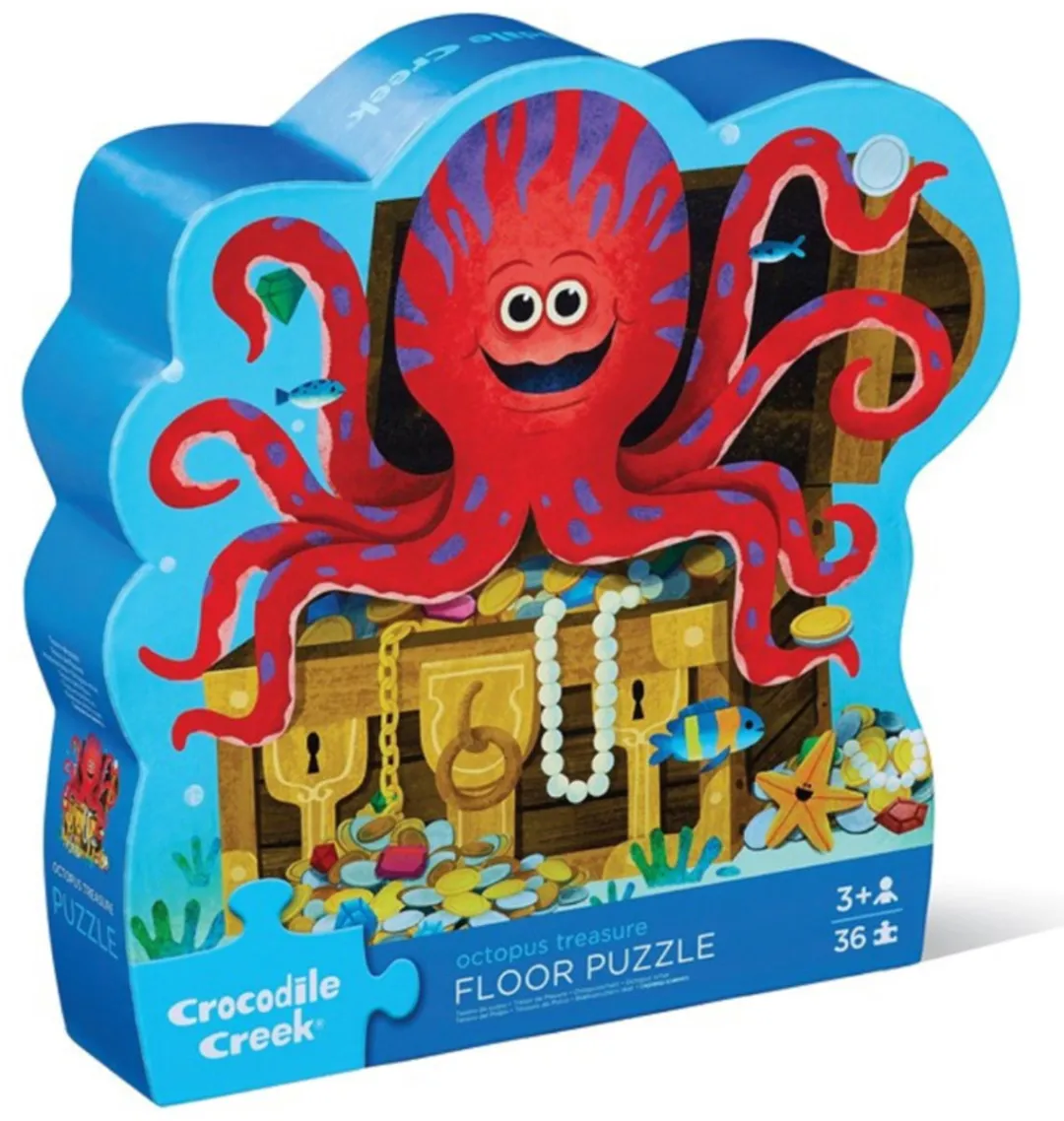 Crocodile Creek Vloerpuzzel Octopus Treasure 36 Stuks - Multi