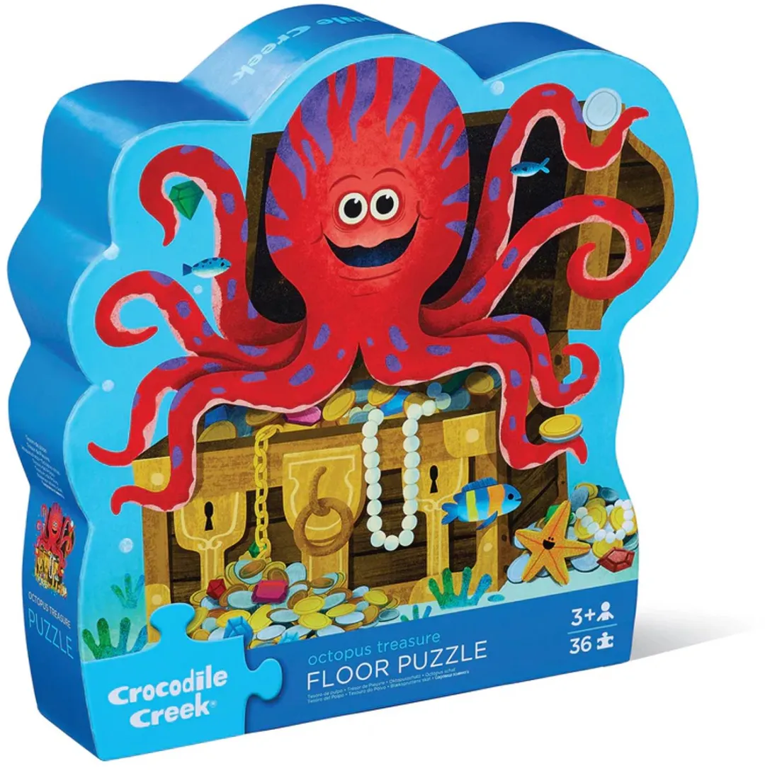 Crocodile Creek Vloerpuzzel Octopus Treasure 36 Stuks - Multi