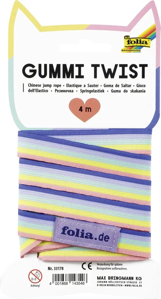Folia Gummi Twist 4m Springelastiek