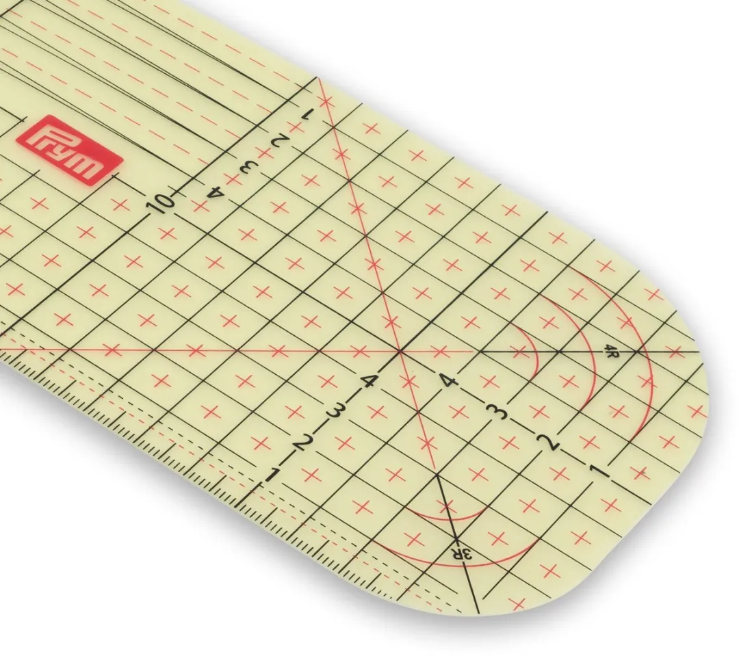Prym Strijkliniaal Transparant 10x30cm