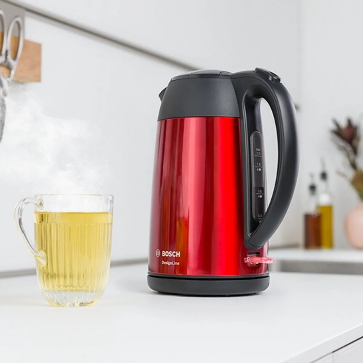Bosch TWK3P420 Waterkoker 1.7L - 2400W - Zilver - afbeelding 6 van 6