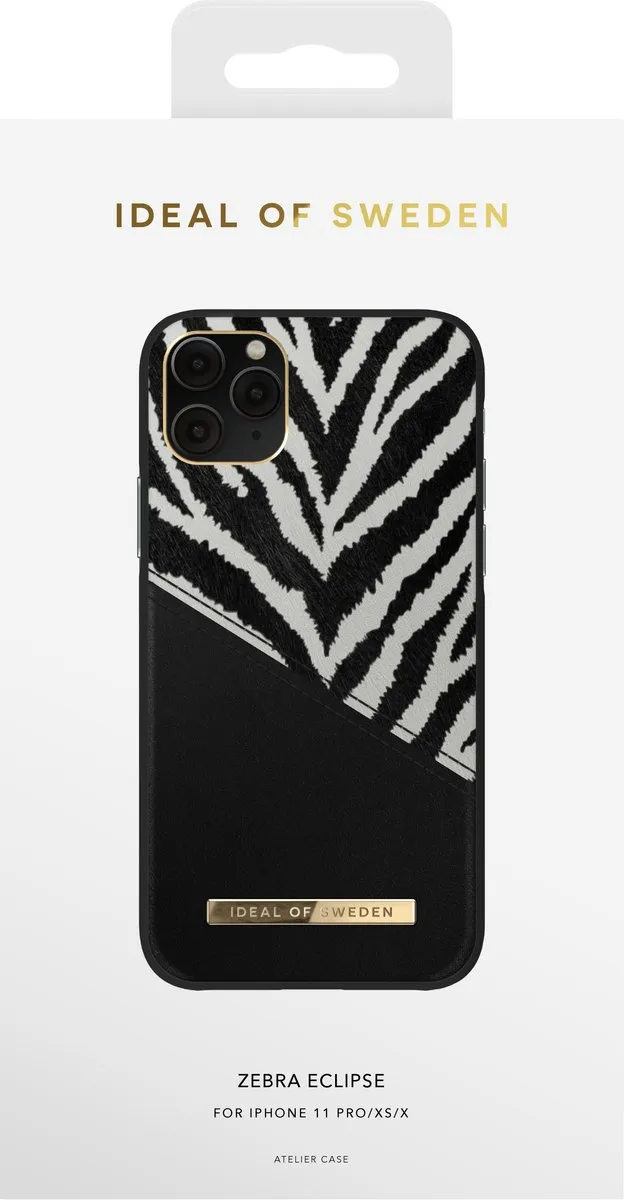 iDeal of Sweden Fashion Case Atelier iPhone 11 Pro/XS/X - IDACAW20-1958-247 - Wit/Zwart
