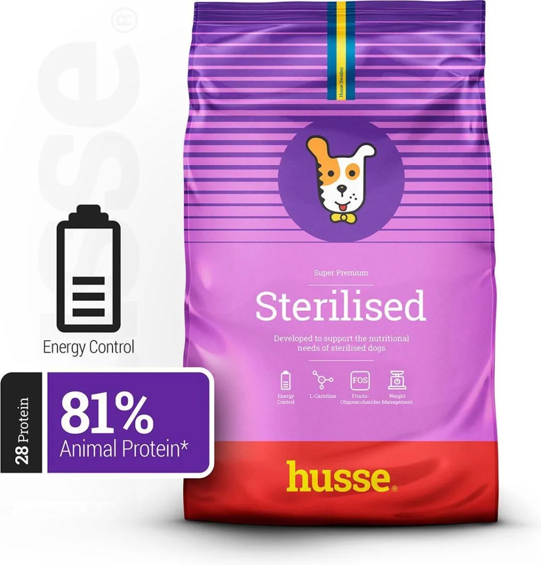 Husse Sterilised Hondenbrokken Kip