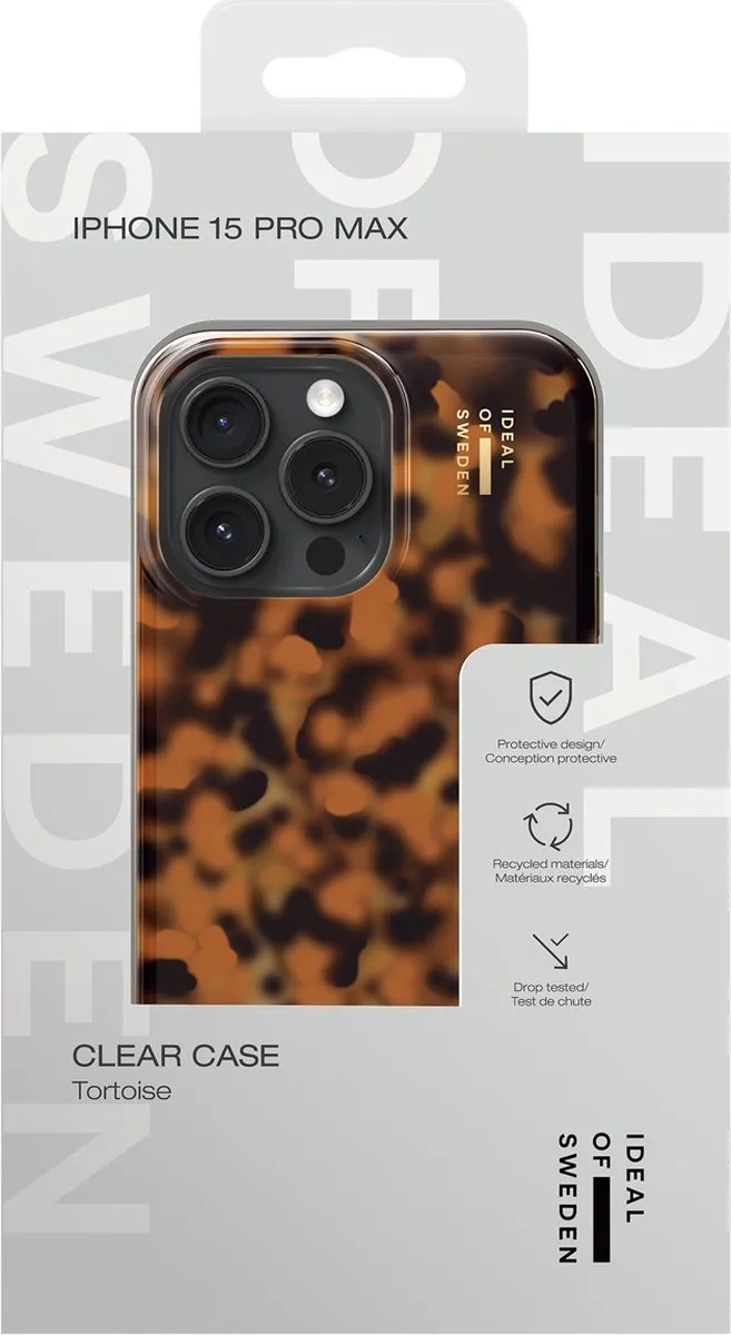 iDeal of Sweden Clear Case iPhone 15 Pro Max - Tortoise