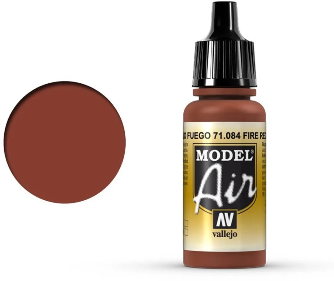 Vallejo Model Air Fire Red Acrylverf 17ml