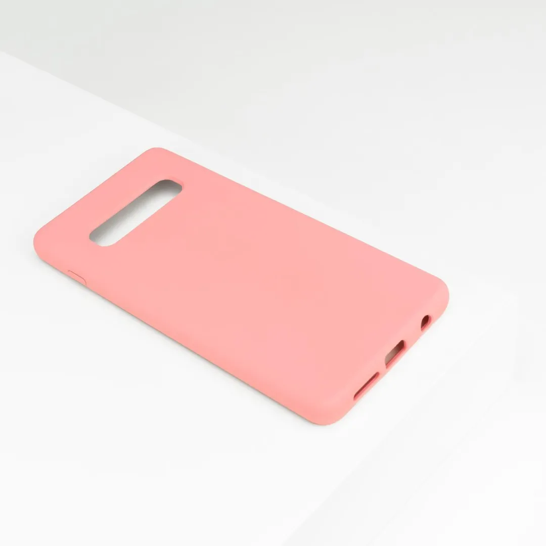 BMAX Siliconen Hoesje BMAX71587 Samsung Galaxy S10+ - Peach