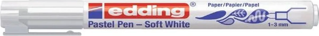 edding 1500 Soft Wit Viltstift