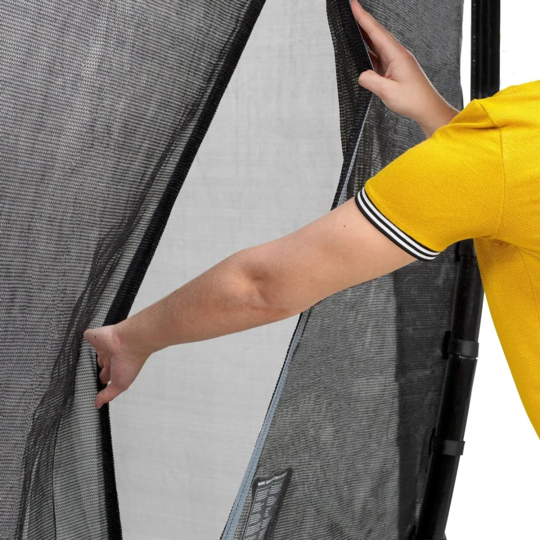 EXIT Dynamic Groundlevel Trampoline Ø427cm - Zwart