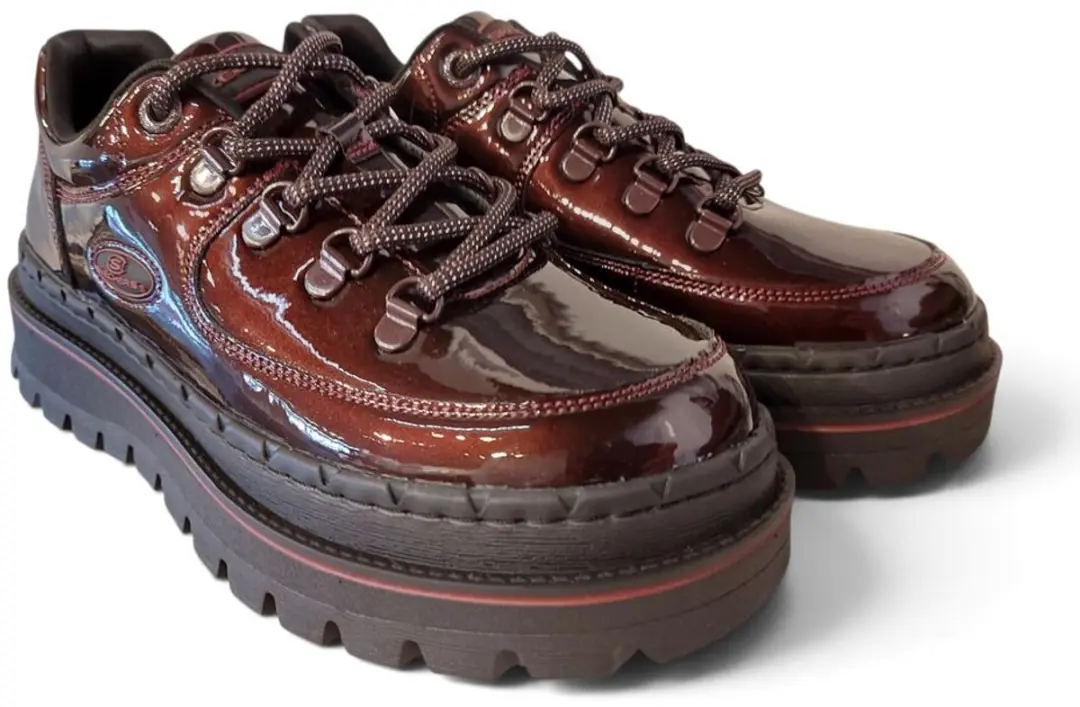 Skechers Veterschoen 167073 BURG Jammers Cool Block Burgundy Lak
