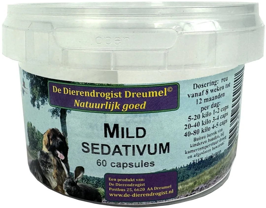 Dierendrogist Mild Sedativum Capsules - 150 Stuks