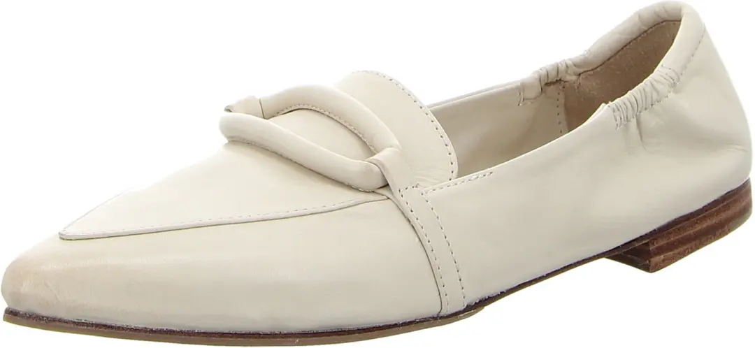 Rebecca White Echtleder dames instappers beige maat 36