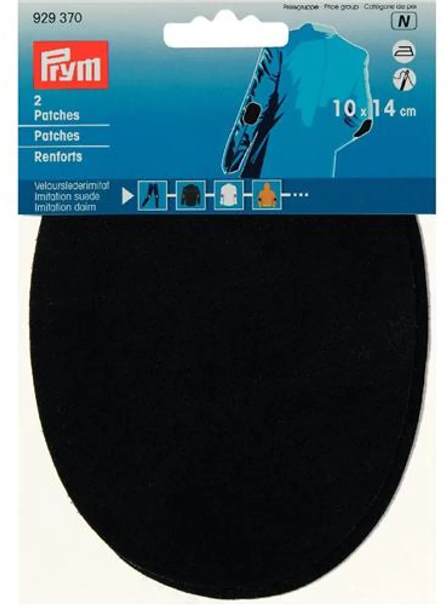 Prym Patches Suède-imitatie - Zwart
