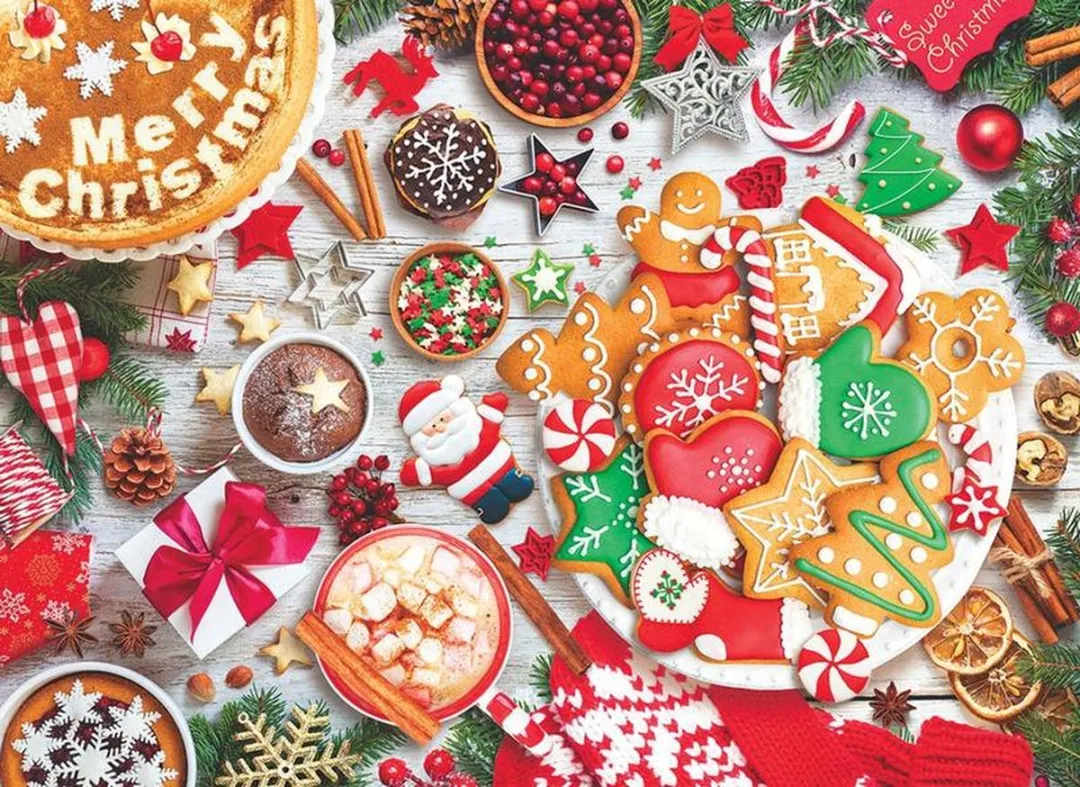 Eurographics Kersttafel Puzzle 1000 Stuks - Meerkleurig