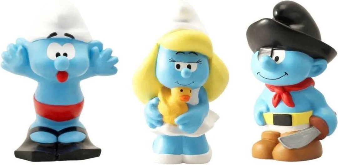 Plastoy De Smurfen Piraten Badspeelgoed 10cm - Blauw/Wit