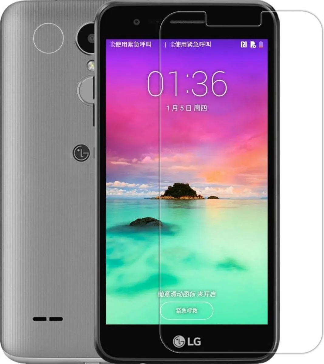 Nillkin Tempered Glass Screenprotector LG K10 (2017) - 9H Nano - afbeelding 2 van 6