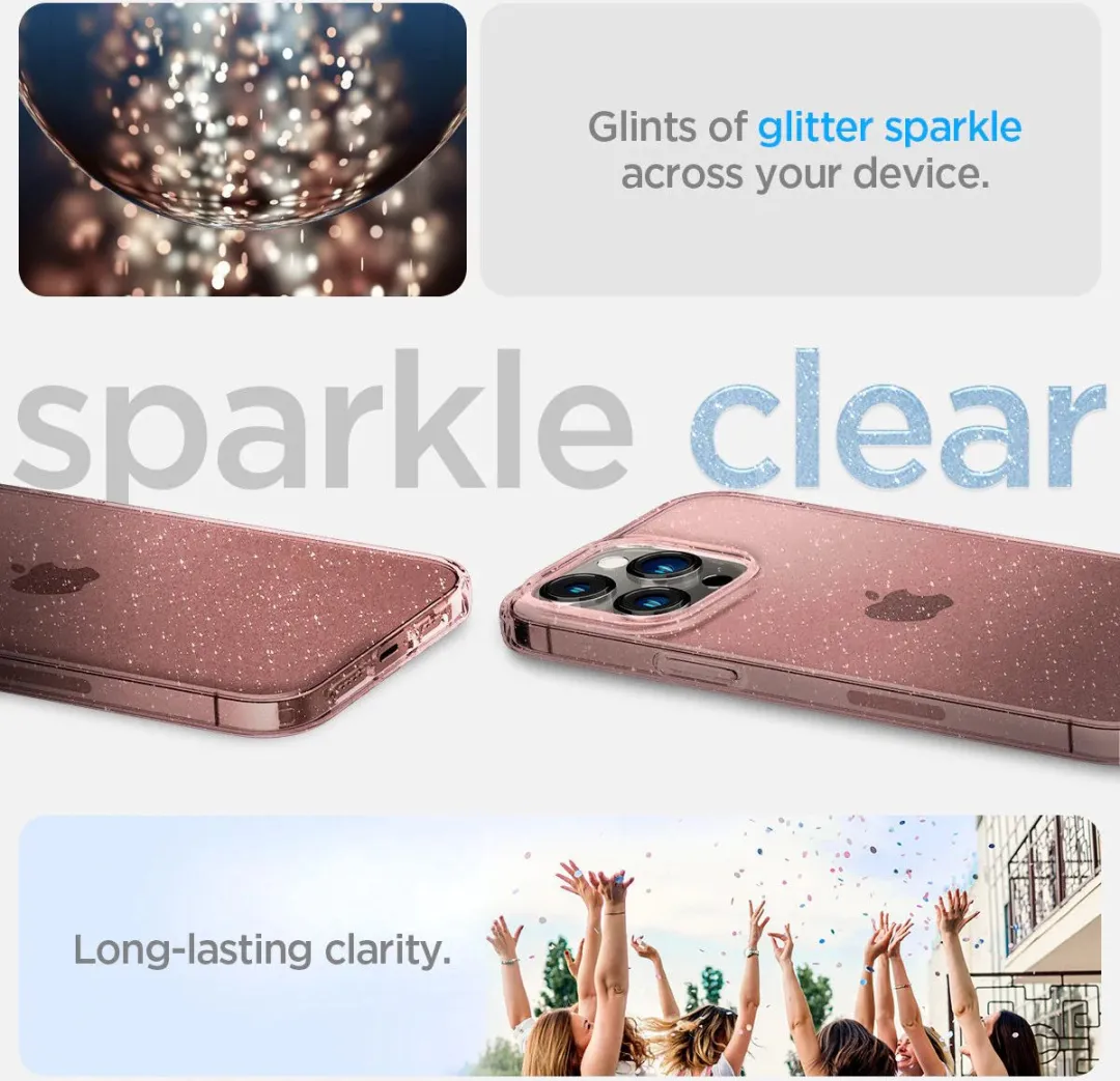 Spigen Liquid Crystal ACS04811 iPhone 14 Pro Max Hoesje - Roze - afbeelding 6 van 6