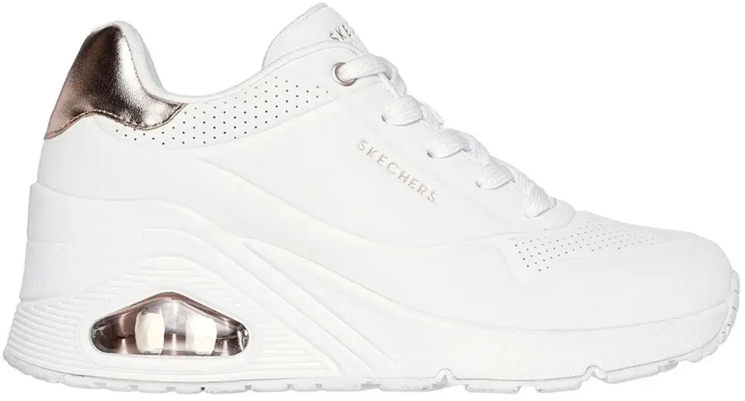 Skechers Uno Wedge Hi Steps Schoenen Wit EU 39 1/2 Vrouw