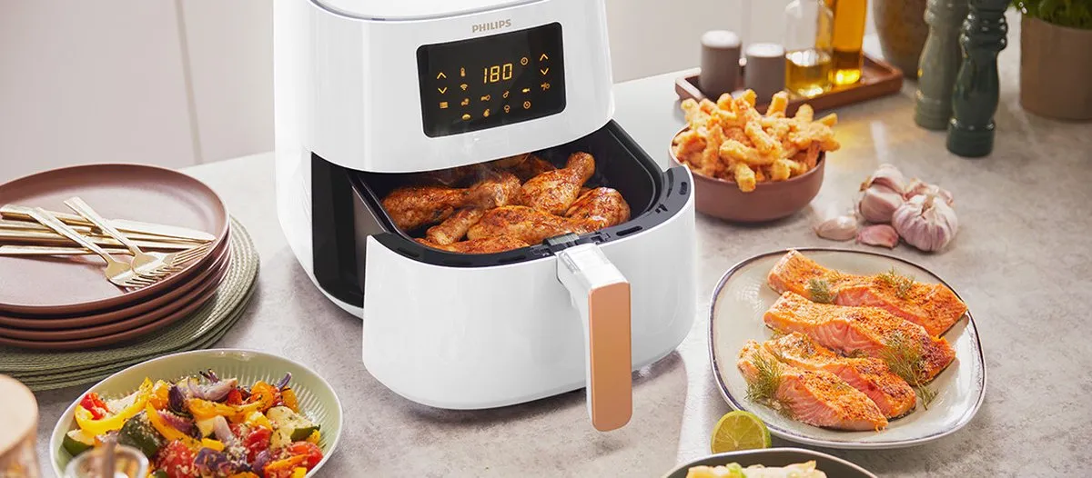 Philips 5000 Series HD9255/30 Heteluchtfriteuse 4.1L - 1400W - Wit