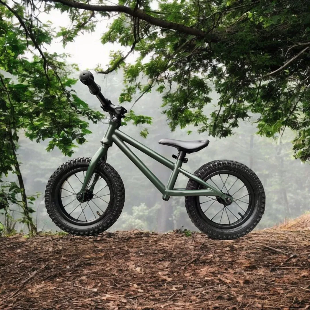 Jobber Fatbike Loopfiets 12inch - Mat Groen