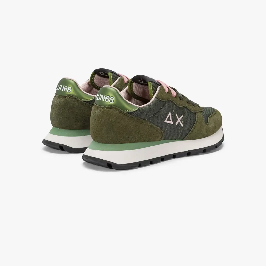 Sun68 Ally Solid Nylon Sneakers - Dames - Groen - afbeelding 3 van 6