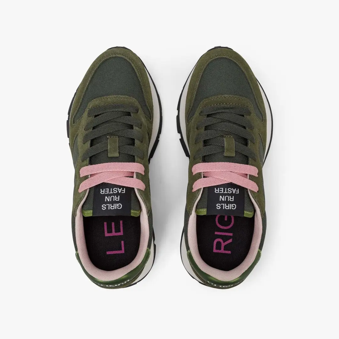 Sun68 Ally Solid Nylon Sneakers - Dames - Groen - afbeelding 6 van 6
