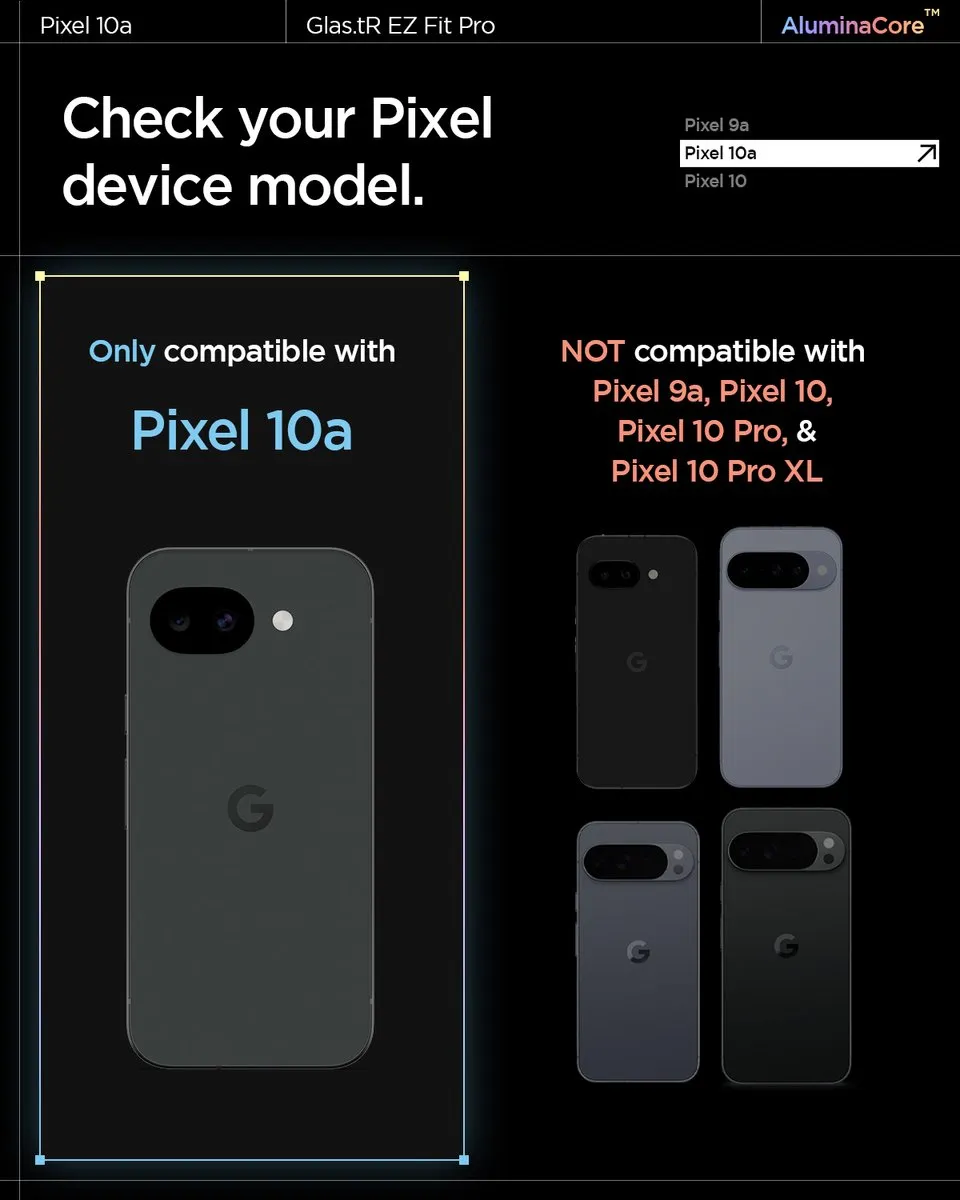 Spigen GLAStR EZ Fit Screenprotector Pixel 10a - 2 Stuks