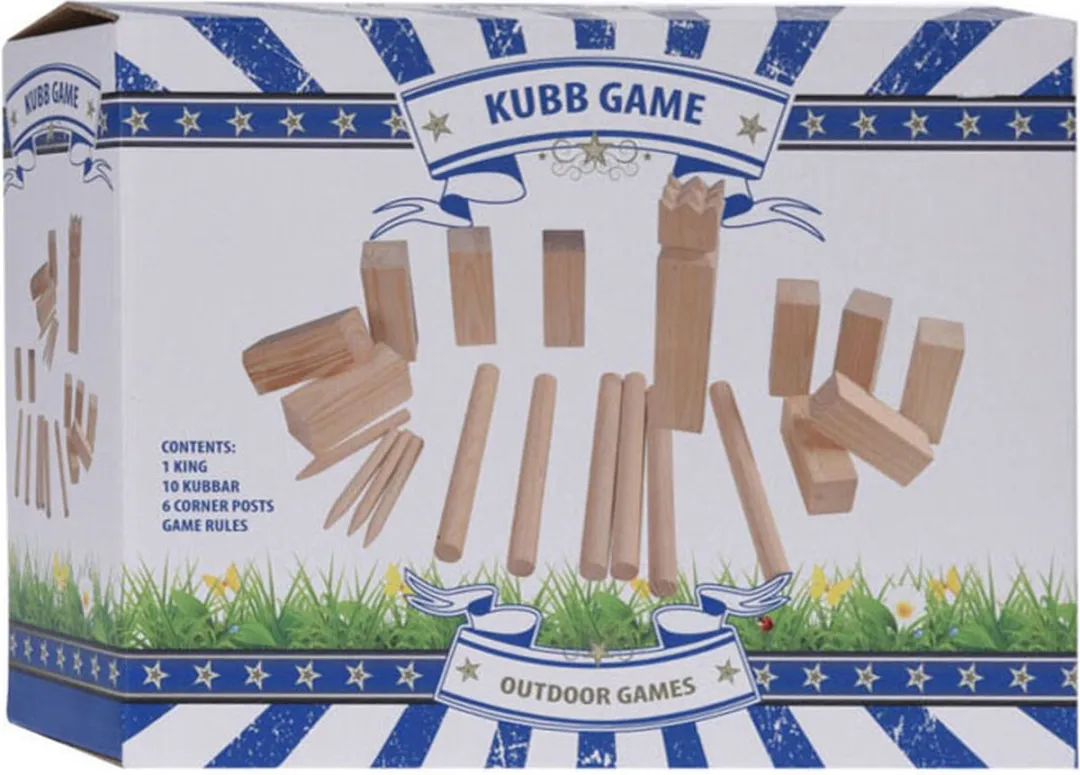 Outdoor Games Kubb-Spel - hout - 21-delig