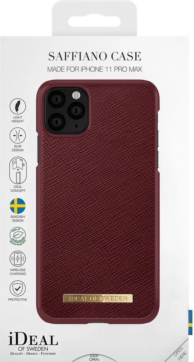 iDeal of Sweden Fashion Case Saffiano iPhone 11 Pro Max - IDFCSA-I1965-157 - Rood - afbeelding 4 van 6
