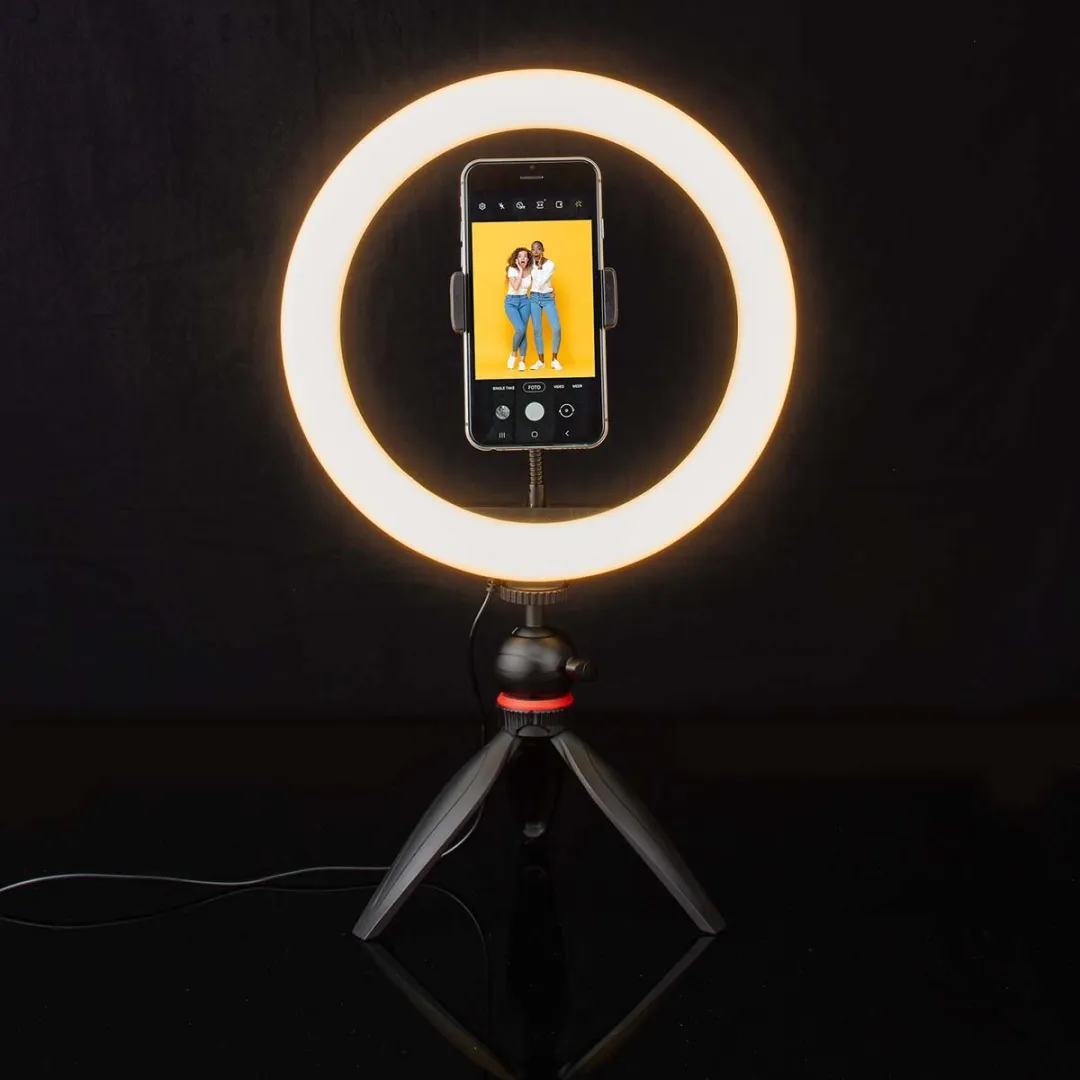 Nedis RLSTND100BK Ringlicht 10" - 120 LED - 2700-6700K - Zwart - afbeelding 6 van 6