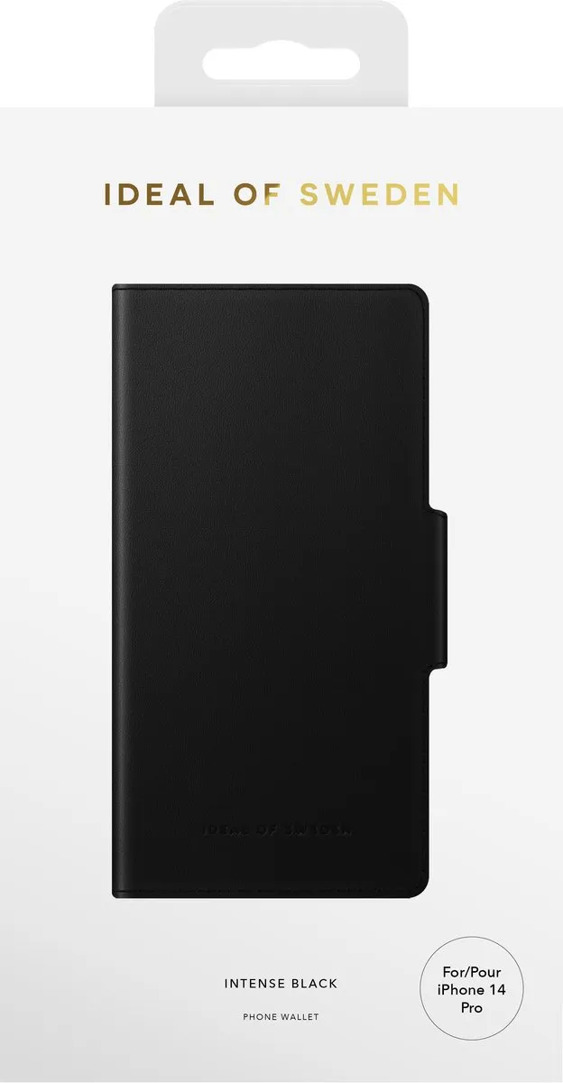 iDeal of Sweden Atelier Wallet Apple iPhone 14 Pro Intense Black - afbeelding 3 van 6