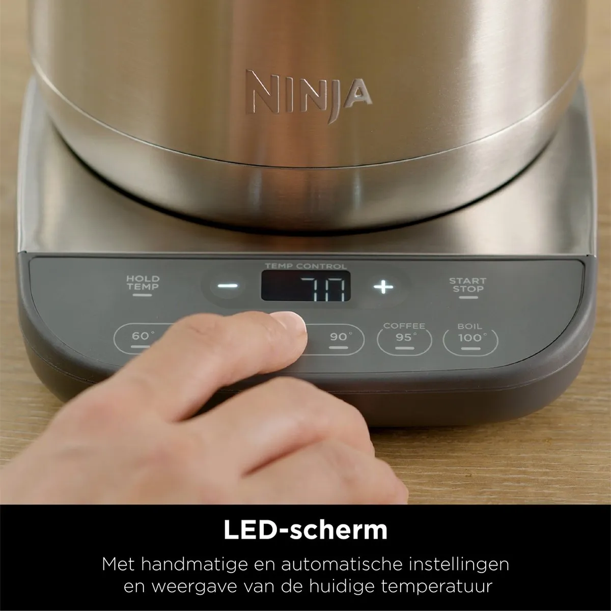 Ninja Foodi KT201EU Waterkoker 1.7L - 3000W - Zilver - afbeelding 6 van 6