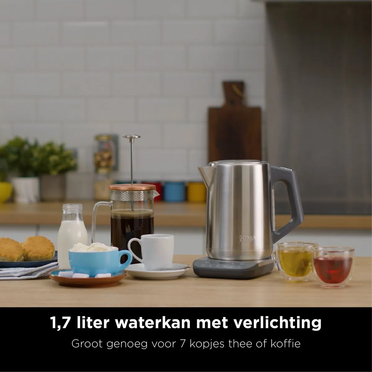Ninja Foodi KT201EU Waterkoker 1.7L - 3000W - Zilver