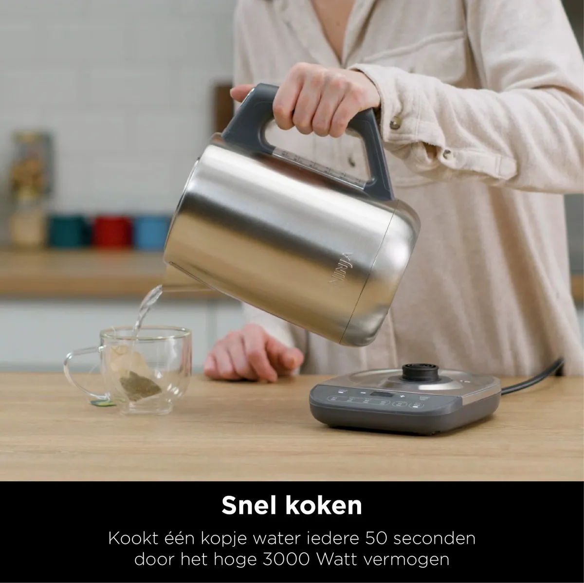 Ninja Foodi KT201EU Waterkoker 1.7L - 3000W - Zilver