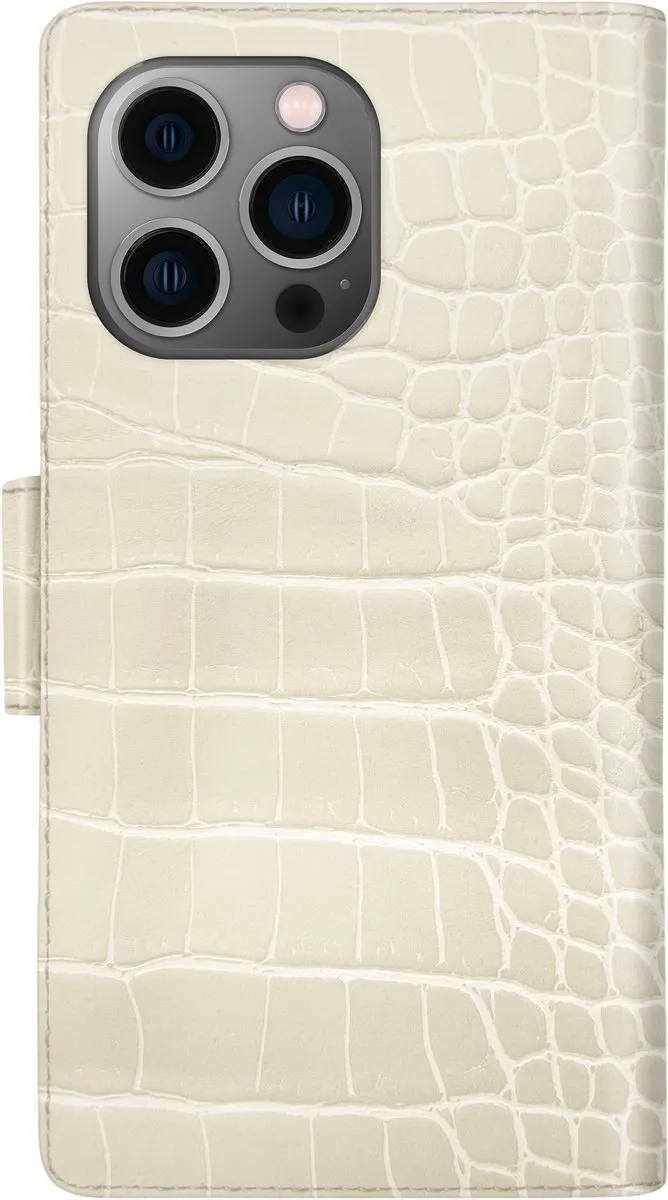 iDeal of Sweden Phone Wallet iPhone 13 Pro Beige Croco