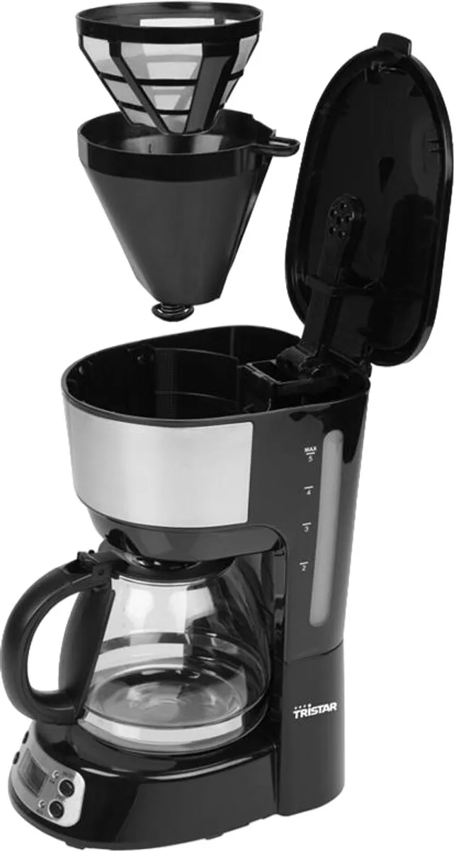 Tristar CM-1284 Koffiezetapparaat Filterkoffie 600W - 7 Kopjes - Zwart