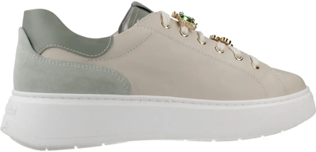 Nerogiardini Sneakers Velvet 1039 Velour Menta Nappa Pandora Salvia Tr G